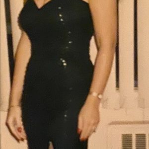 Black Fitted 3/4 Dress